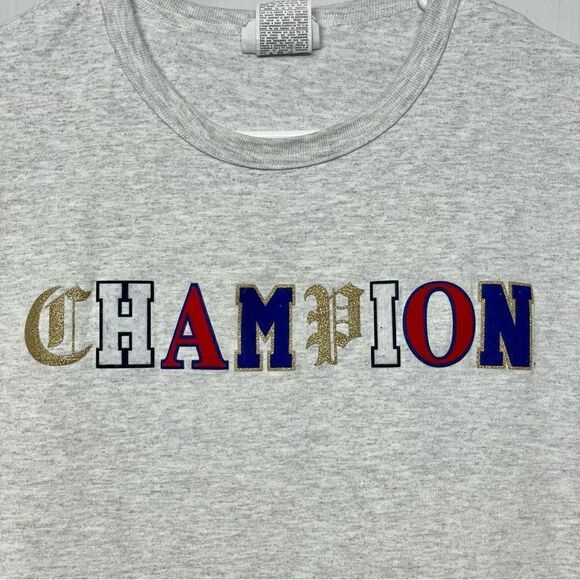 Champion Shirt Mens Medium Old English‎ T-Shirt High School Spellout Heritage - Picture 4 of 10
